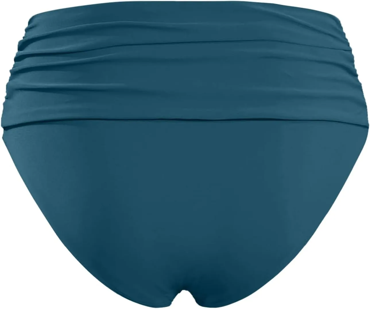 Women High Waist Bikini Bottoms Vintage Ruched Swim Bottoms Tummy Control Swimsuit Swim Shorts Shirred Tankini Briefs