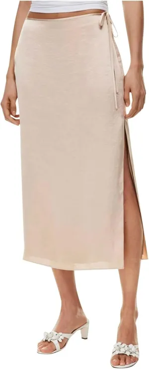Women Satin High Waist Elastic Stitching Long Skirt Slim Fit Hip Skirt Skirts for Girls