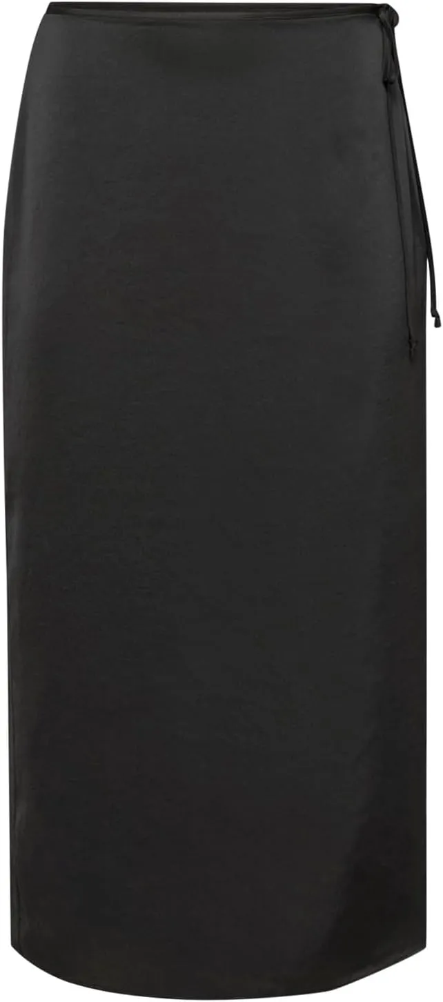 Women Satin High Waist Elastic Stitching Long Skirt Slim Fit Hip Skirt Skirts for Girls
