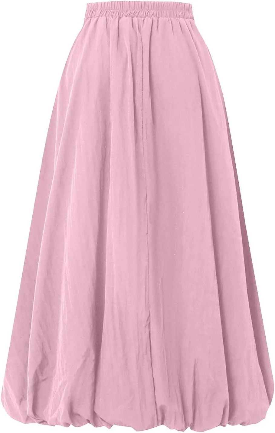 Womens Casual Solid Boho High Waisted Flowy Maxi Skirts Trendy Cute Long Skirts with Pockets 2025 Summer Fashion