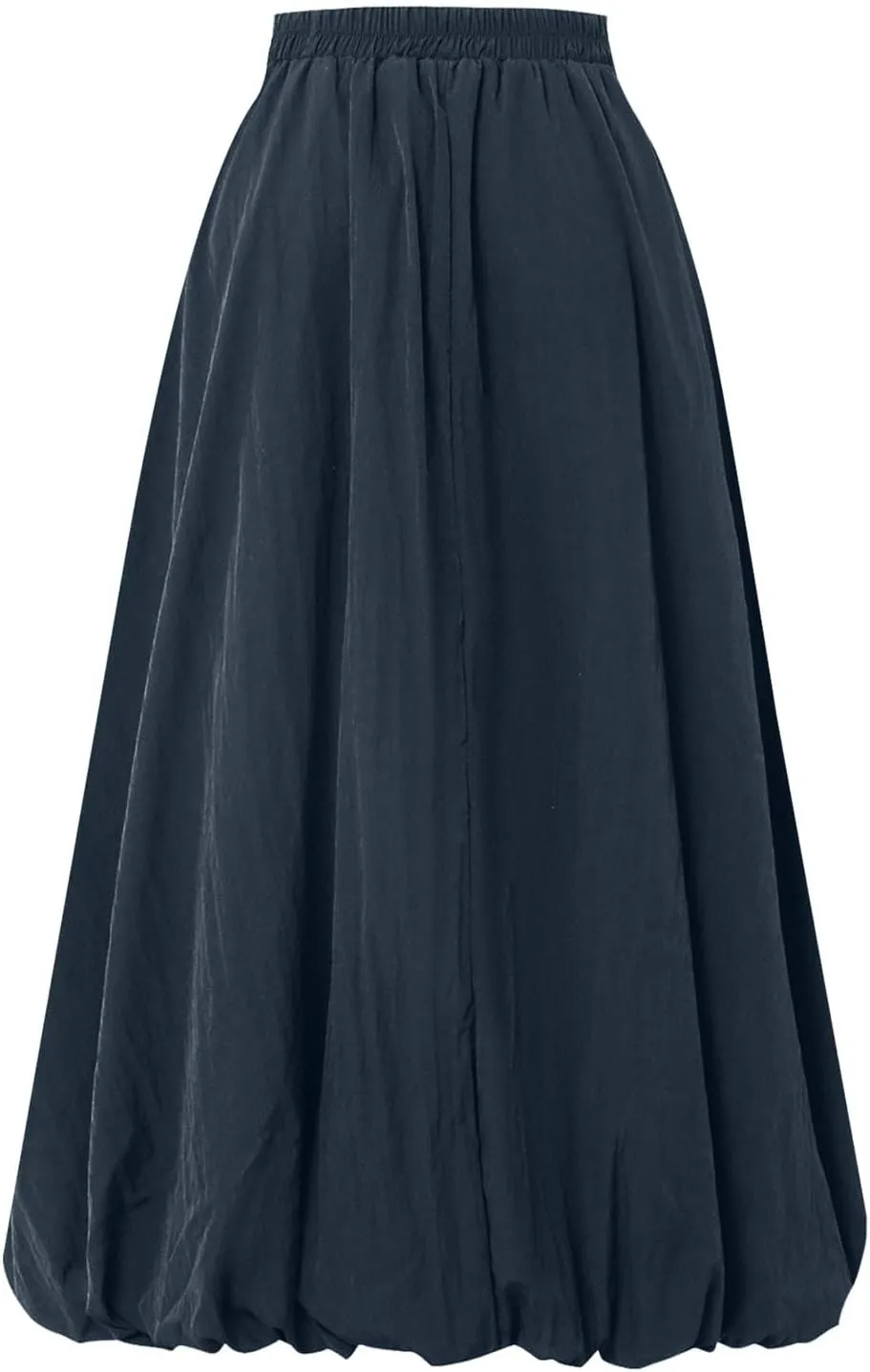 Womens Casual Solid Boho High Waisted Flowy Maxi Skirts Trendy Cute Long Skirts with Pockets 2025 Summer Fashion