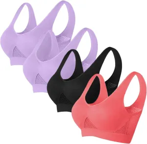 Women's Cozy Wireless Bra Push Up Seamless Bralettes Soft V Neck Brassiere V Neck Cami Bando Bra for Women