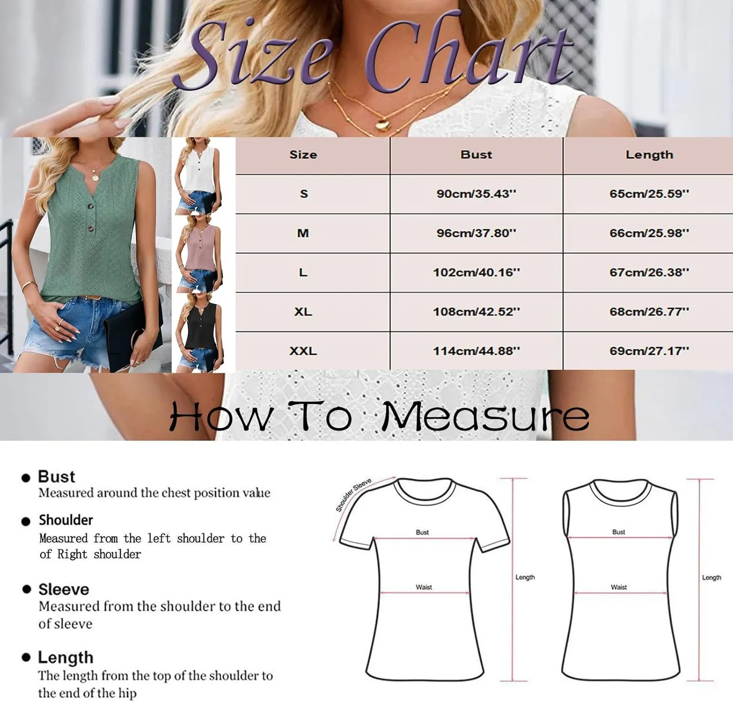 Women's Fashion Casual Solid Color Notch V Neck Slim Fit Vest Top Top Plus Size