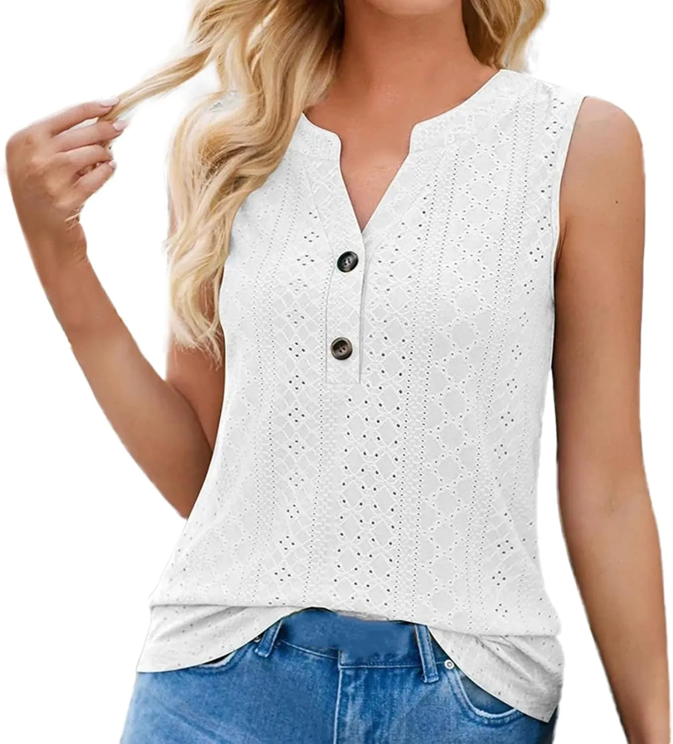 Women's Fashion Casual Solid Color Notch V Neck Slim Fit Vest Top Top Plus Size