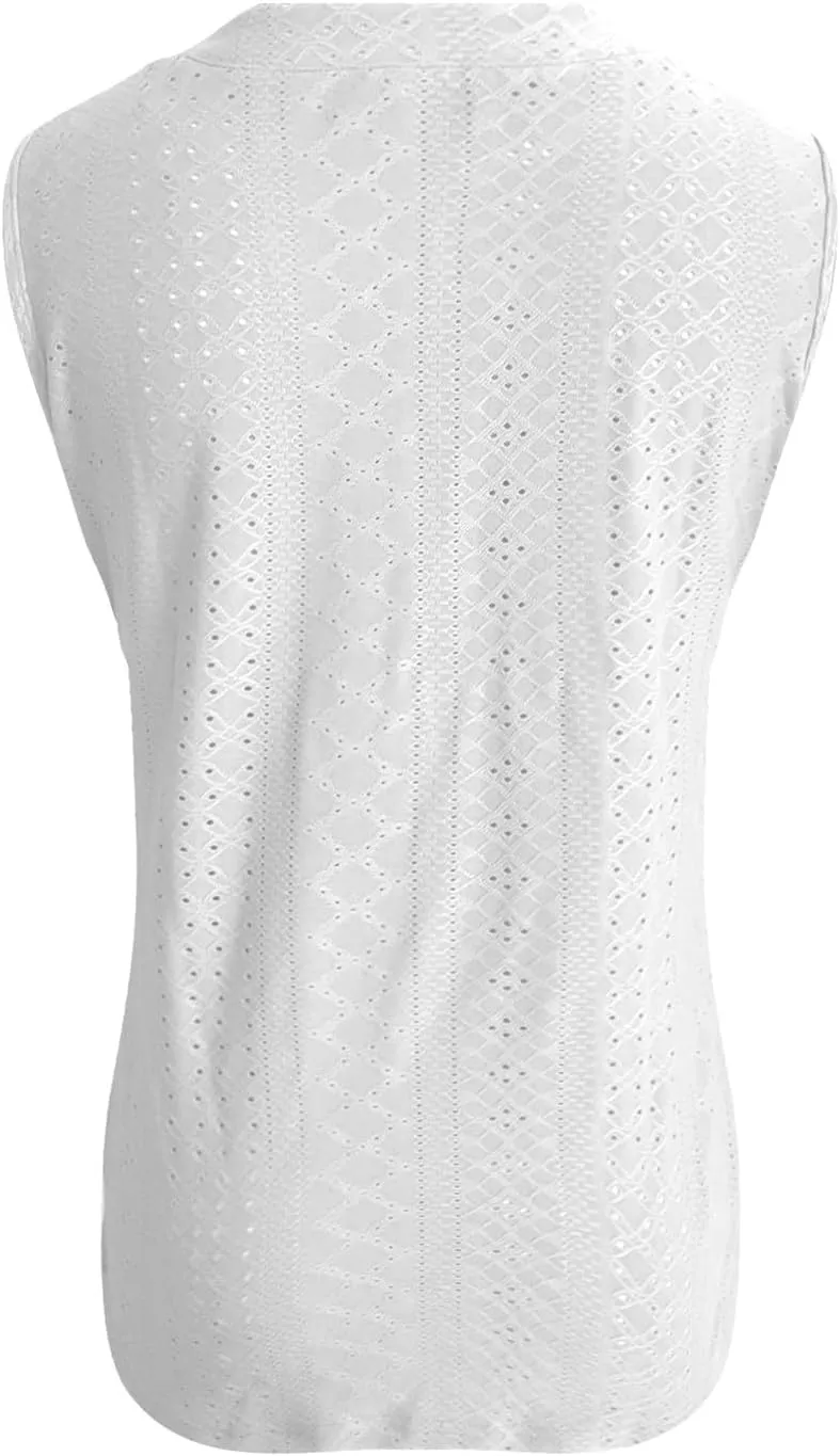 Women's Fashion Casual Solid Color Notch V Neck Slim Fit Vest Top Top Plus Size