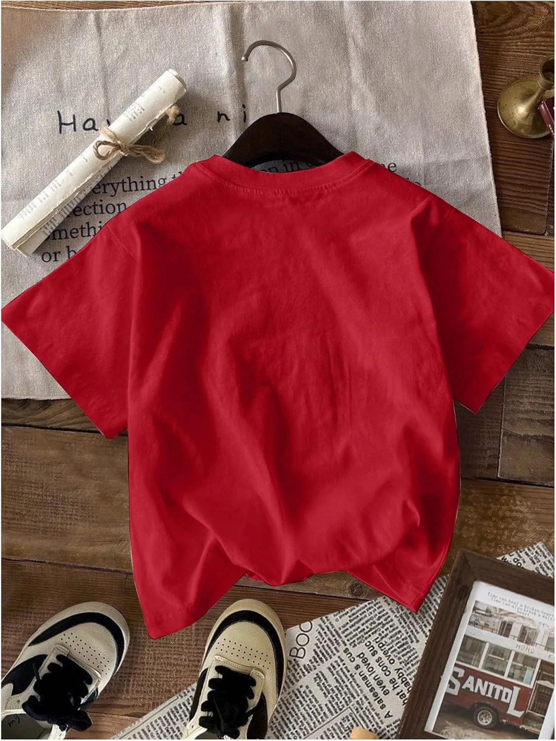 Women's Graphic Letter Tee Crew Neck Drop Shoulder Trendy Summer T Shirt Short Sleeve Vintage Car Print Top
