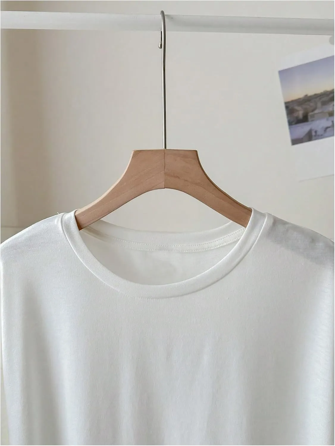 Women's Graphic Letter Tee Crew Neck Drop Shoulder Trendy Summer T Shirt Short Sleeve Vintage Car Print Top