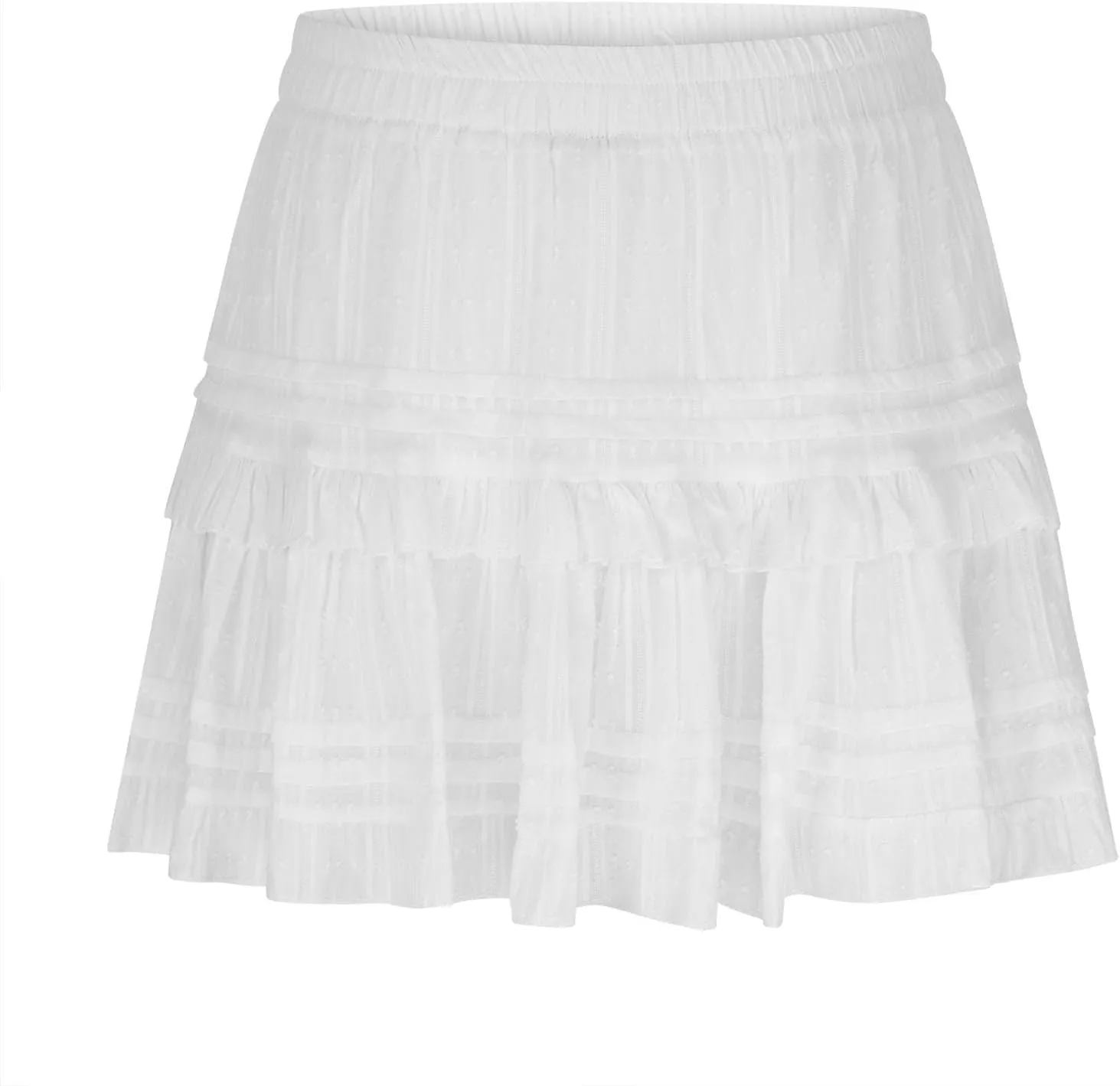 Women's High Waist Ruffle Flowy Mini Skirts Fashion Stretchy Lined Layered Pleated Casual Beach Short Skirt