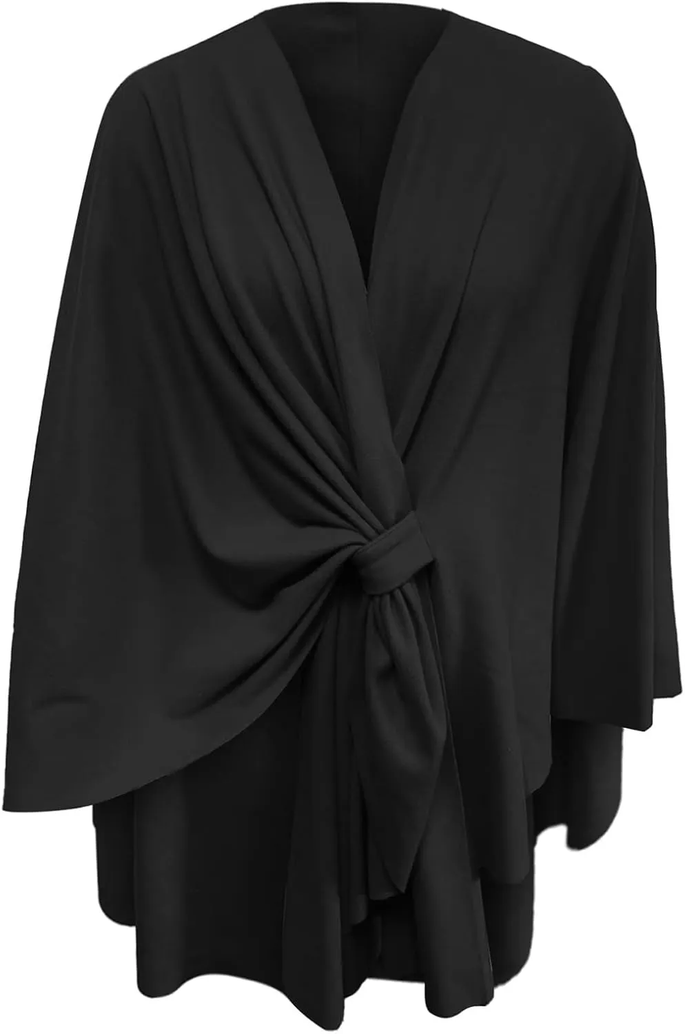 Women's Shawl Wrap Knitted Open Front Poncho Cape Oversized Sweaters Casual Cardigan Shawls for Fall Winter
