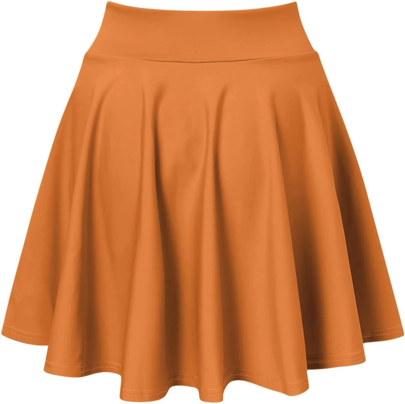 Womens Skirts Short Length with Slim Liner Stretchy High Elastic Waist Pleated Mini Shorts Skirts for Women