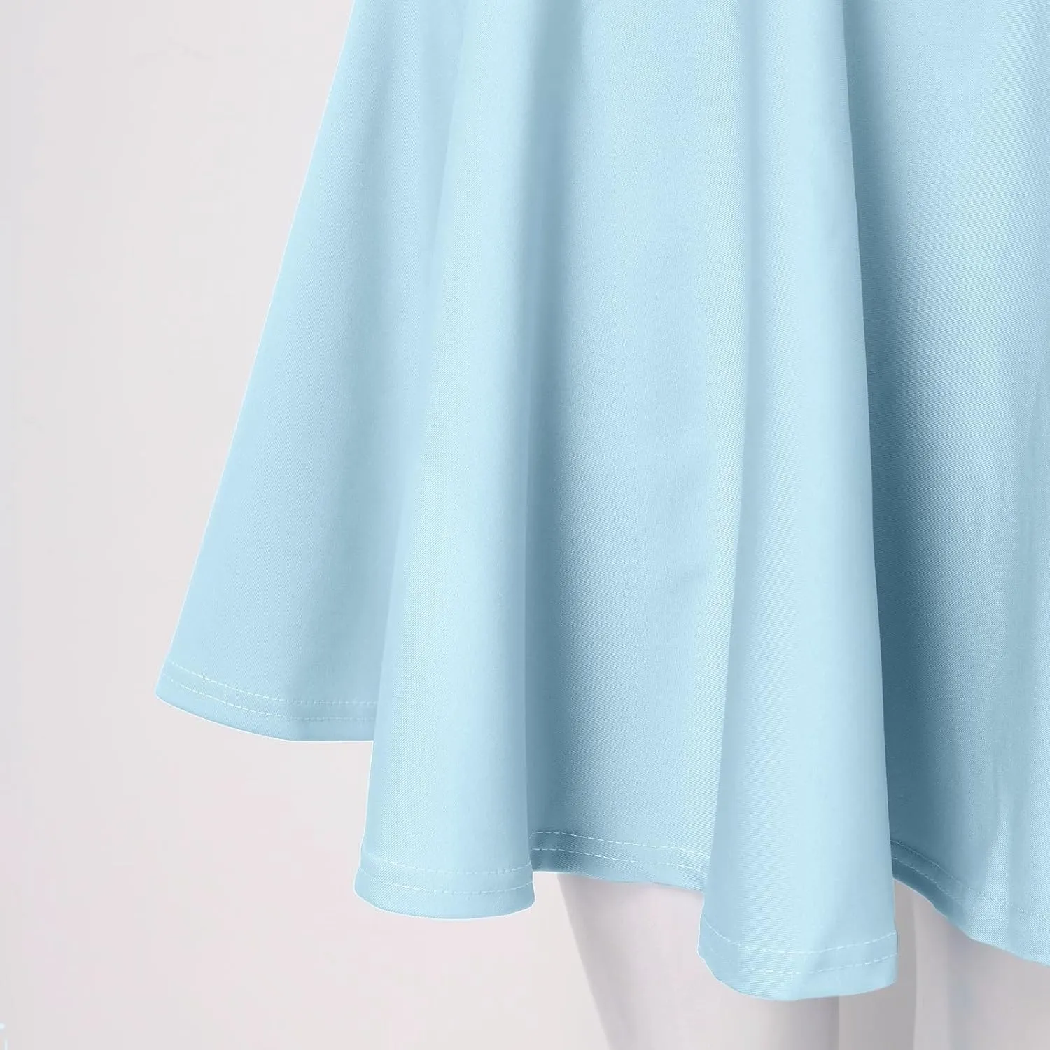 Womens Skirts Short Length with Slim Liner Stretchy High Elastic Waist Pleated Mini Shorts Skirts for Women