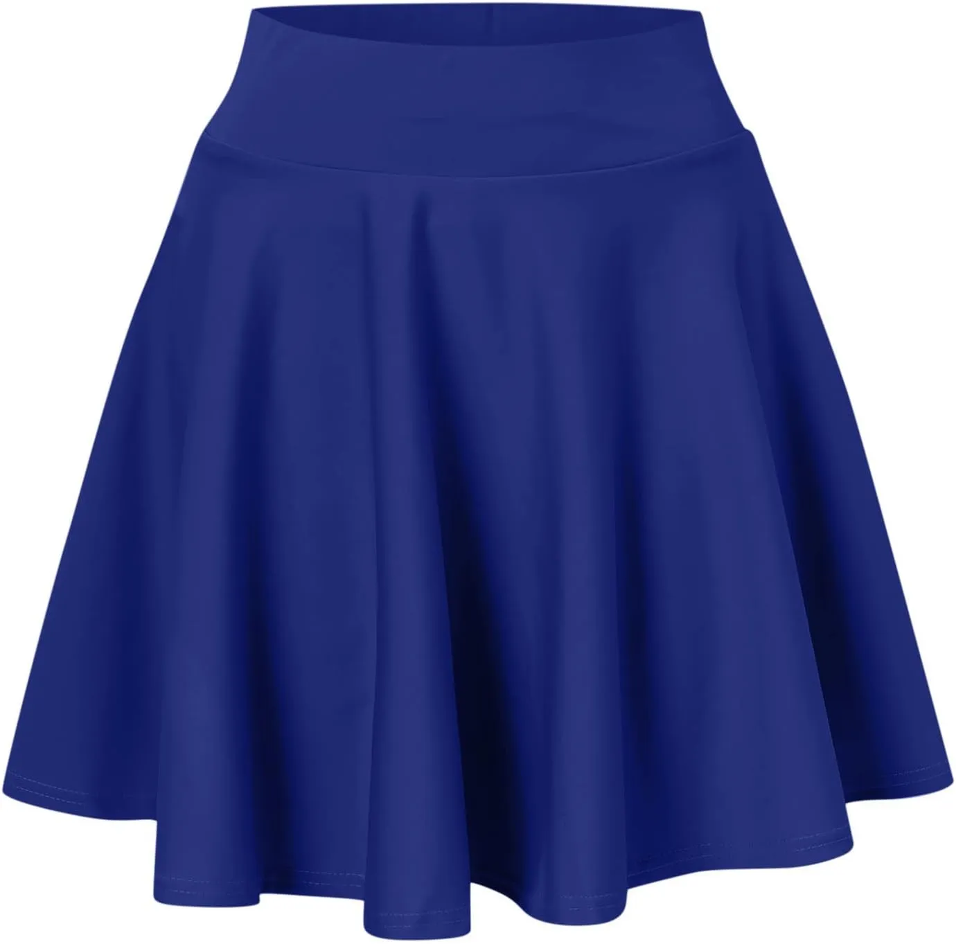 Womens Skirts Short Length with Slim Liner Stretchy High Elastic Waist Pleated Mini Shorts Skirts for Women
