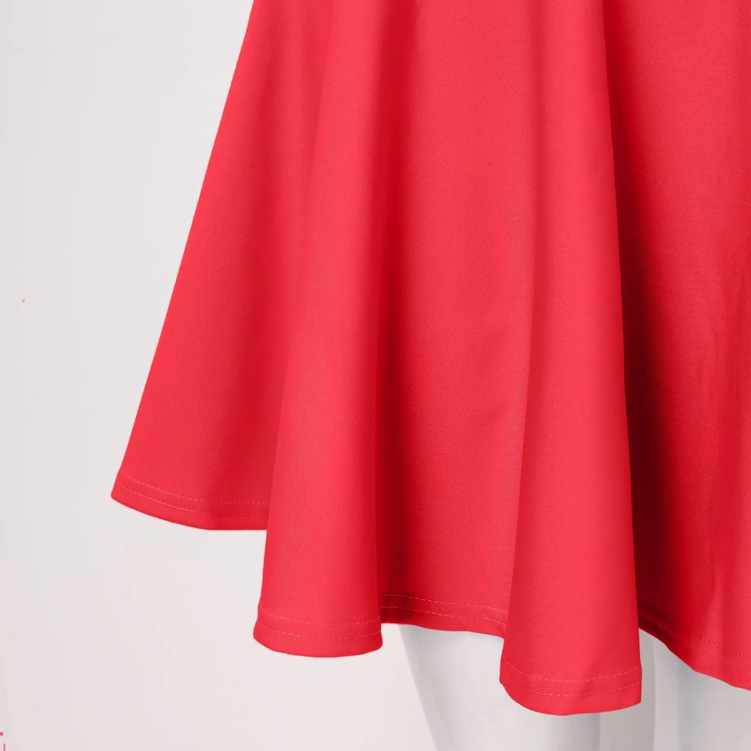 Womens Skirts Short Length with Slim Liner Stretchy High Elastic Waist Pleated Mini Shorts Skirts for Women