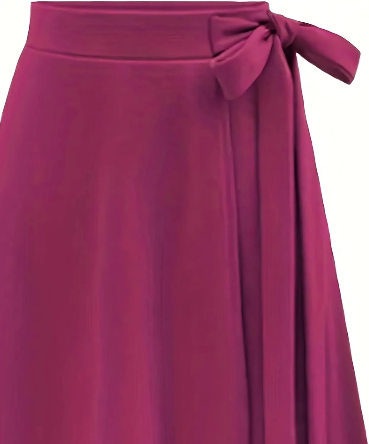 Women's Solid Color High Waist Irregular Skirt Slit Skirt European and American Large Size Ballet