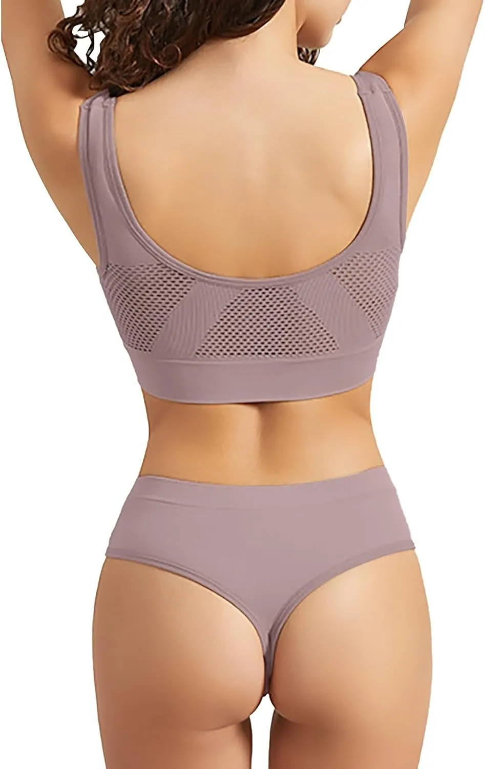 Workout Sets for Women Two Piece Plus Size Seamless High Impact Mesh Sports Bra Boyshort Panty Gym Fitness Yoga Sets