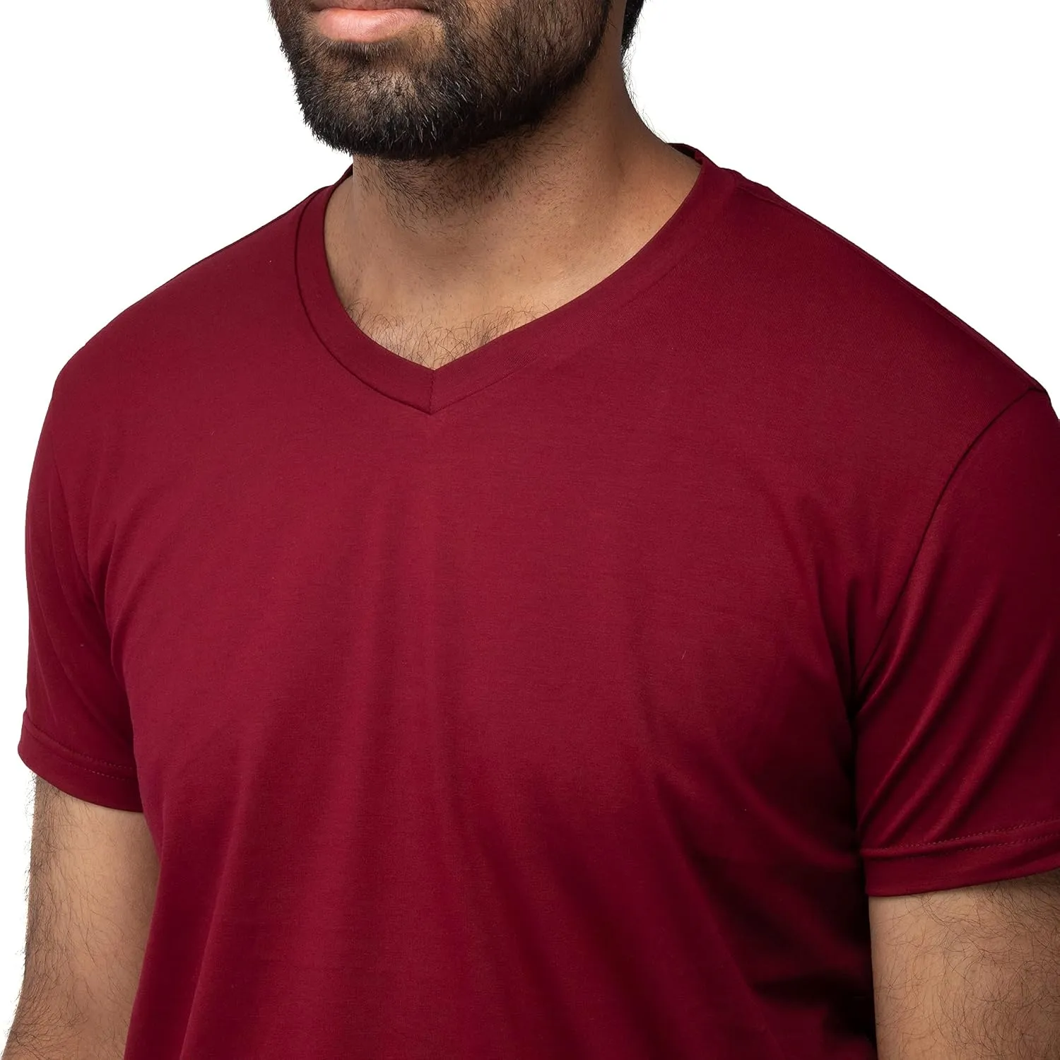 X RAY Men's V-Neck T-Shirts, Soft Cotton Short Sleeve Casual Slim Fit V Neck T Shirts for Men