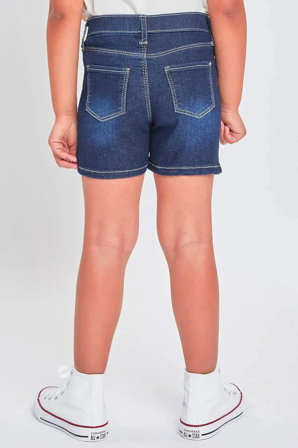 YMI Toddler Girls Mid-Rise Pull on Denim Short