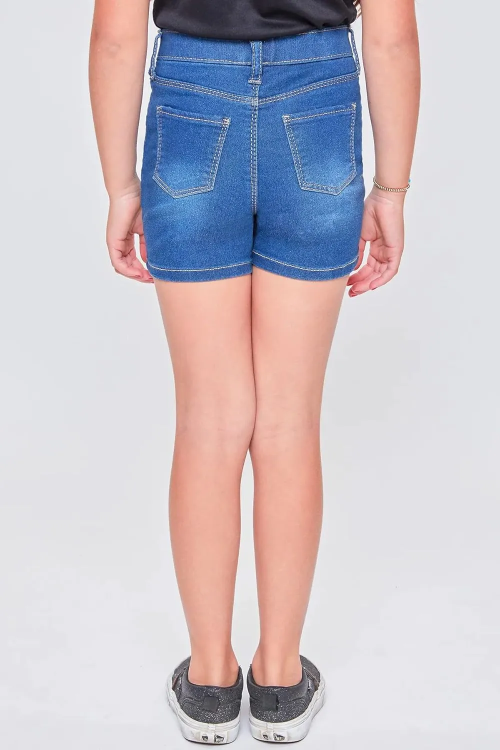 YMI Toddler Girls Mid-Rise Pull on Denim Short